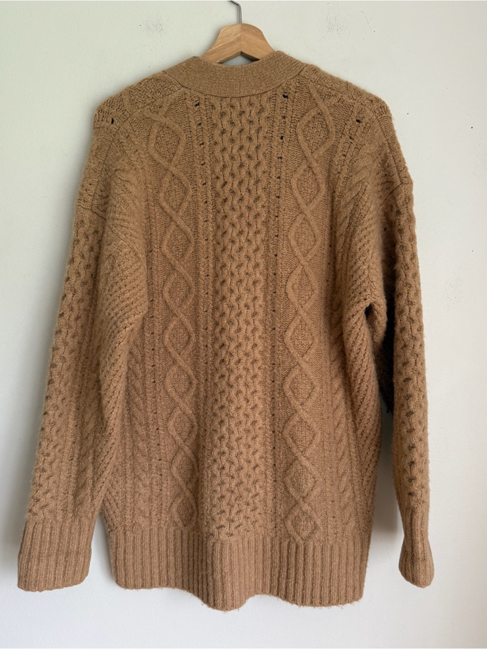 J. Crew Cable-knit Stretch Cardigan Sweater - Picture 5 of 7
